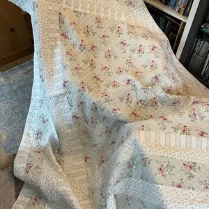 Simply Shabby Chic True Blue Patchwork Quilt